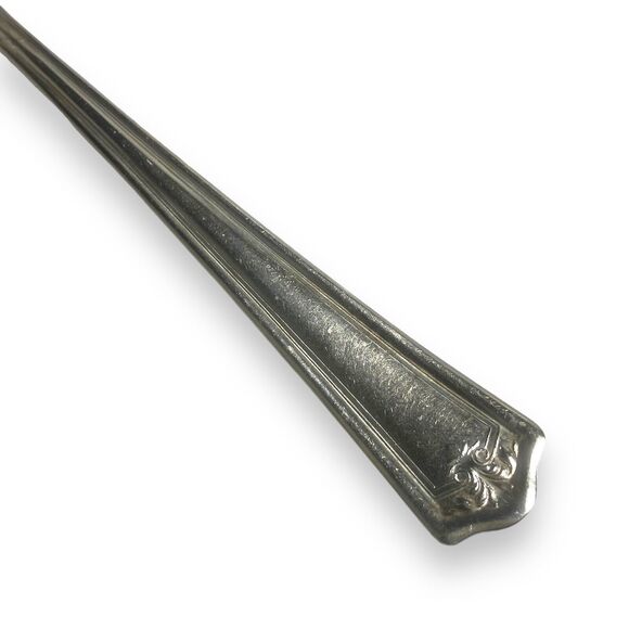 Antique Wm A. Rogers Nickel Silver Cake Pie Server Shovel Spade 9 in - Picture 3 of 10